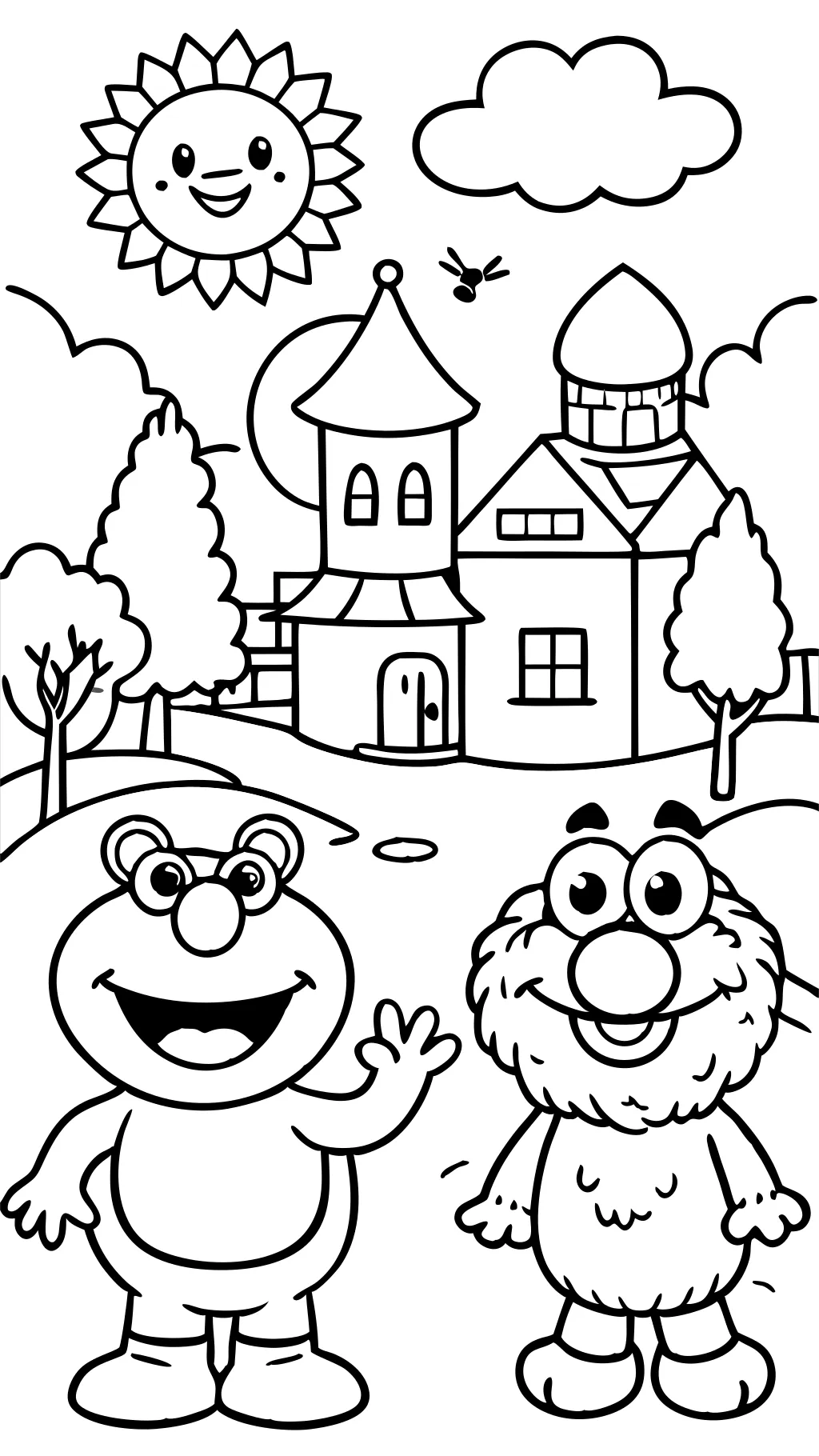 sesame street coloring pages